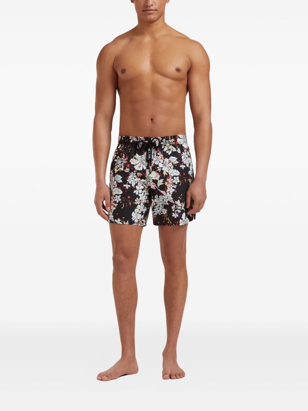x Palm Angels Flower Splash swim shorts - 3