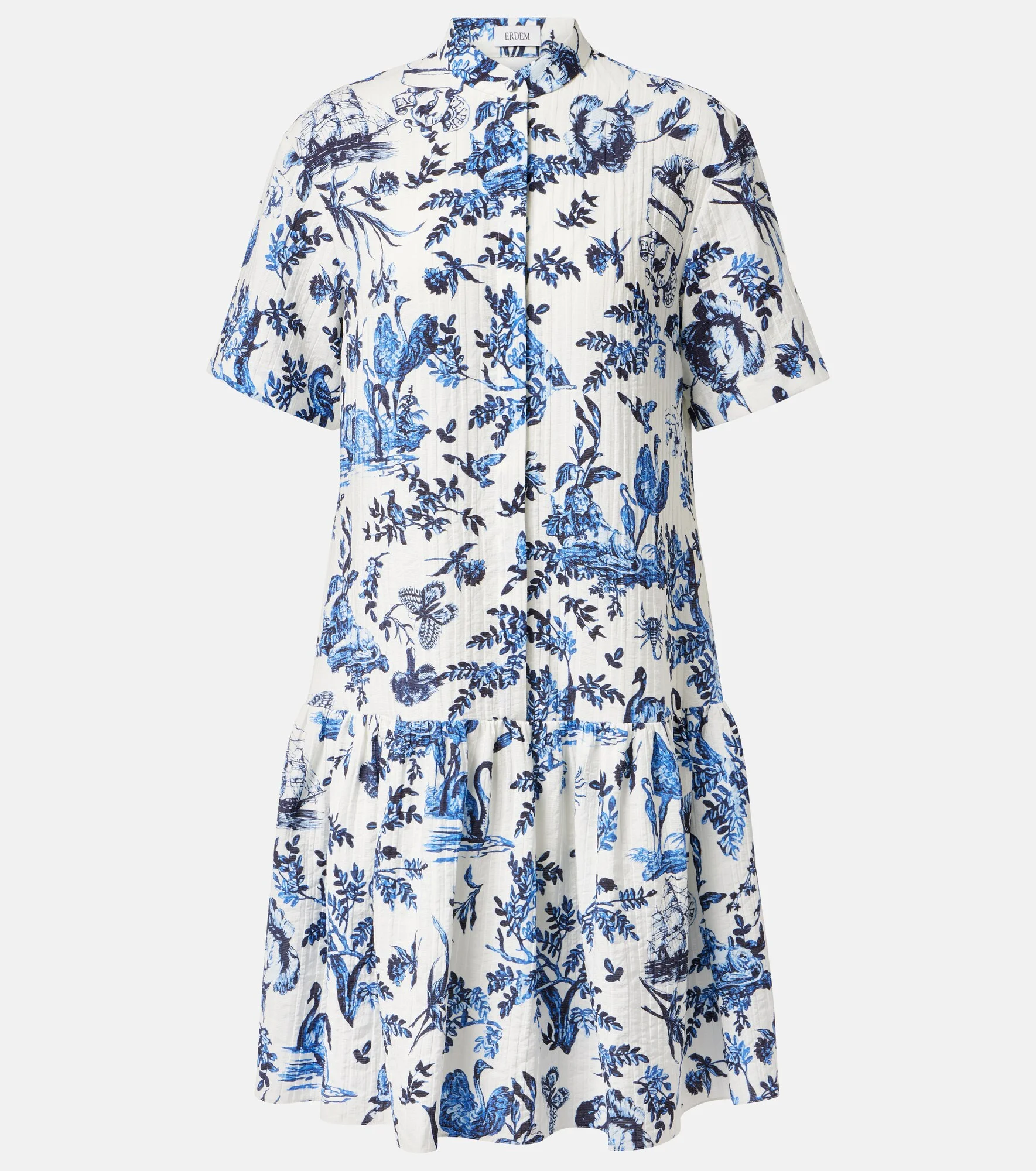 Floral poplin minidress - 1