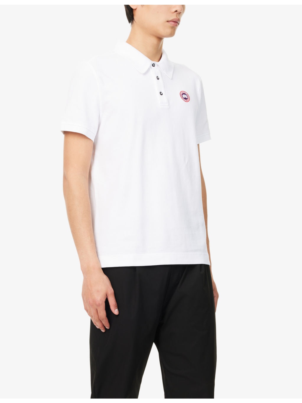 Beckley logo-patch cotton polo shirt - 3