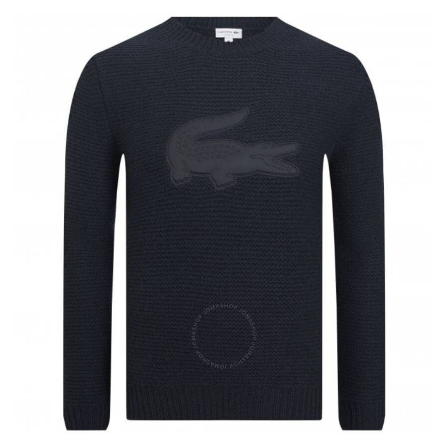 Lacoste Quilted Croc Badge Wool Sweater - 1