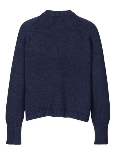 CECILIE BAHNSEN Villy ruffled ribbed jumper outlook