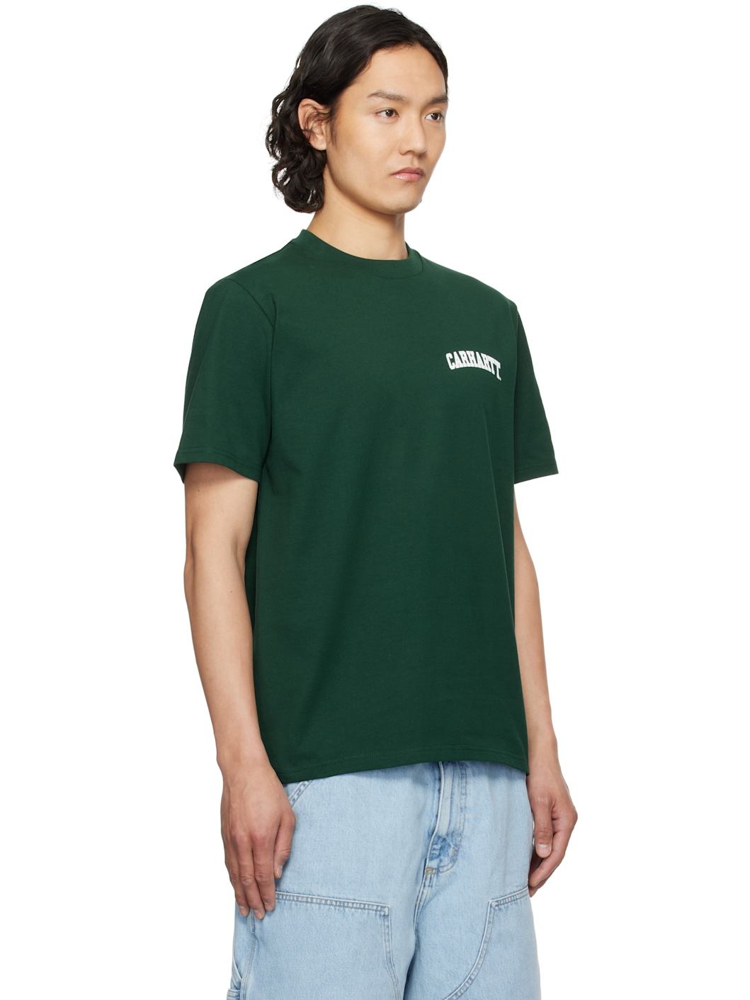 Green S/S University Script T-Shirt - 2