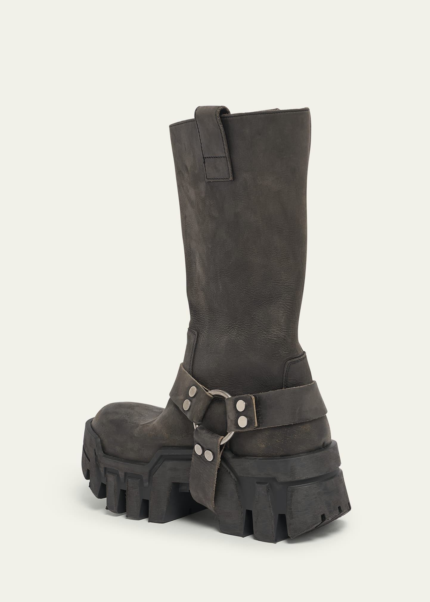 Men's Bulldozer Leather Harness Moto Boots - 2