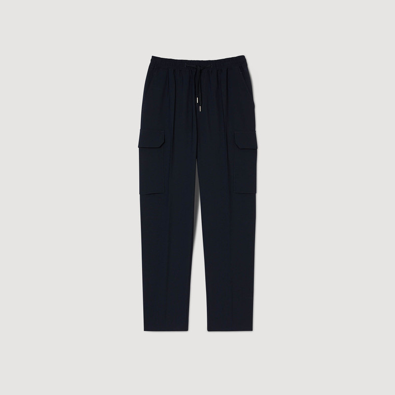 Elasticated cargo trousers 1