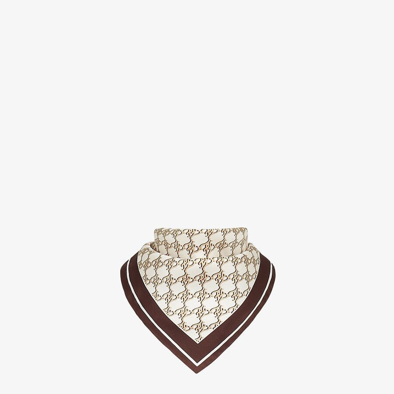Beige silk foulard 2