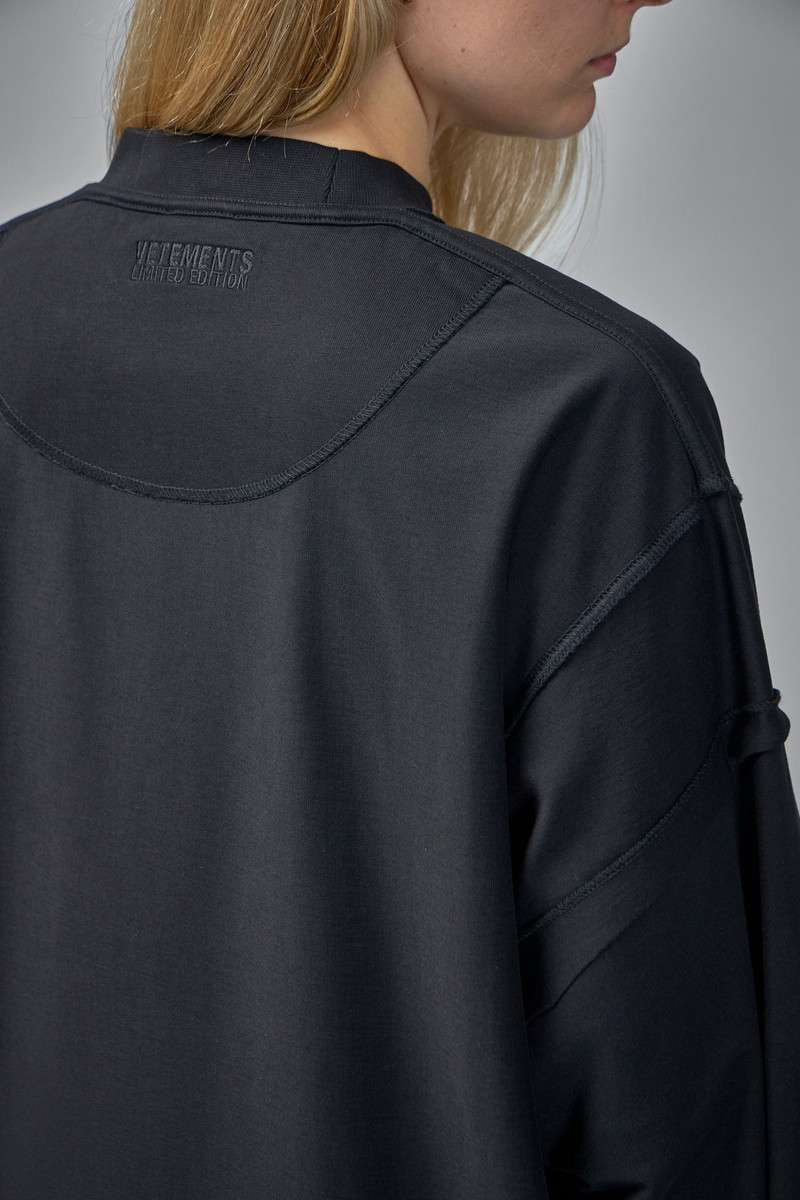 VETEMENTS Shut Down Embroidered Reworked Longsleeve outlook