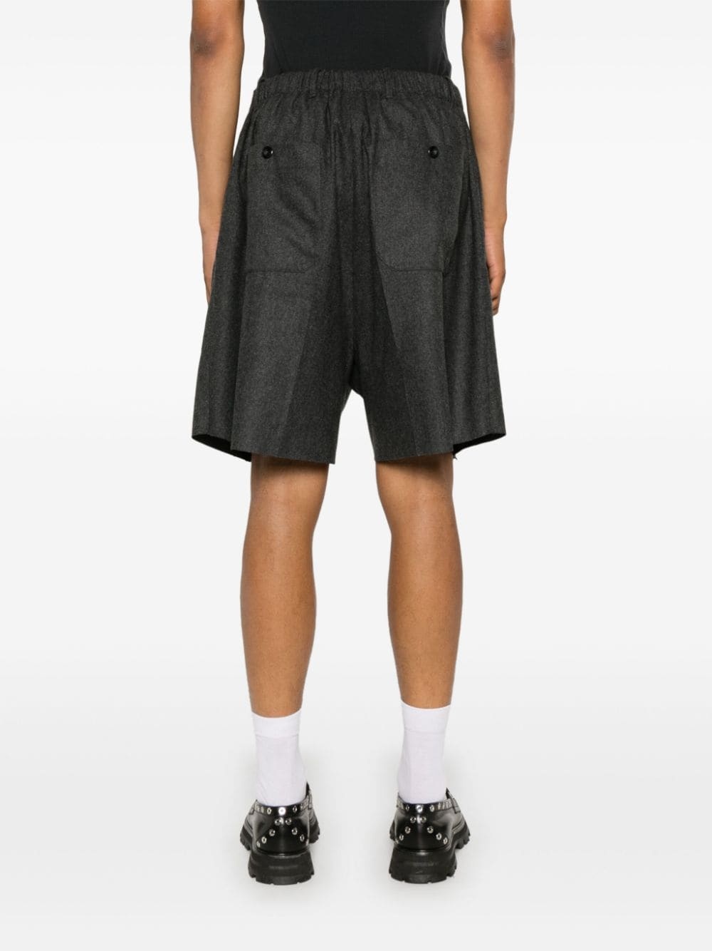 pleated bermuda shorts - 4