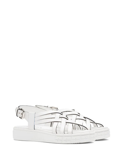 Prada strappy 30mm flatform sandals outlook