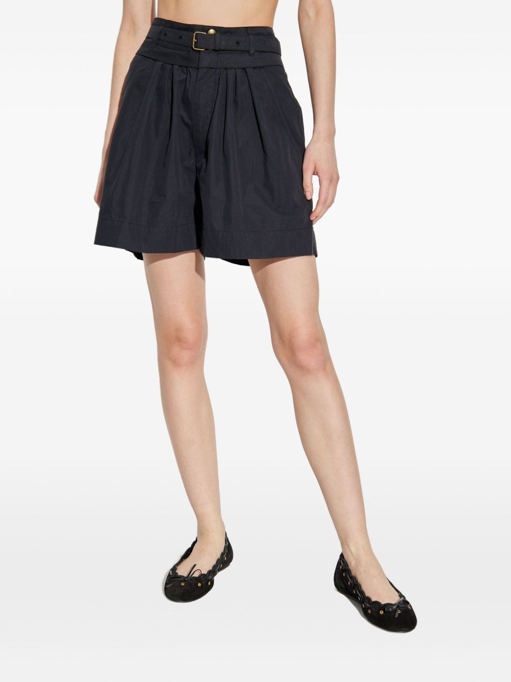 Danica pleated belted shorts - 3
