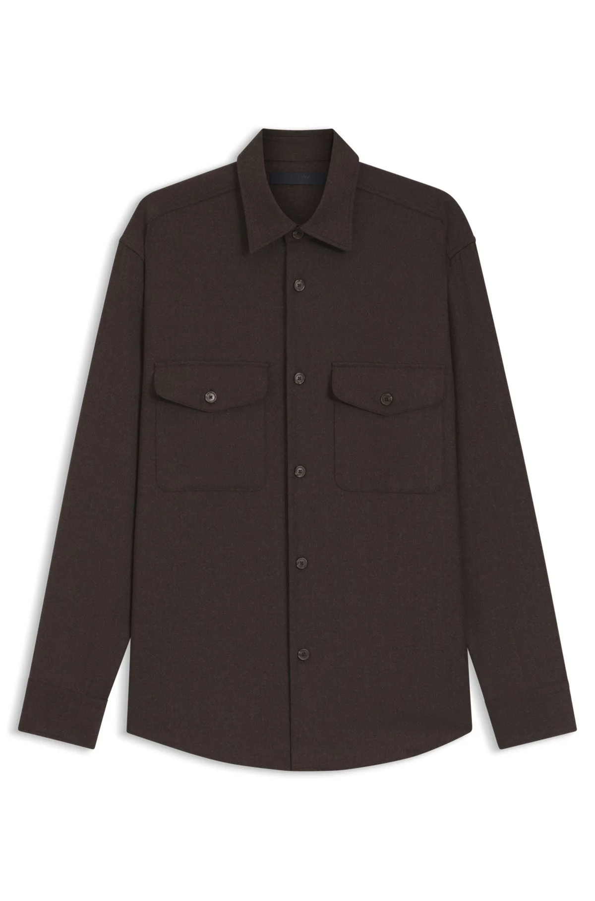 BECKHAM X BOSS RELAXED-FIT SHIRT IN VIRGIN WOOL - 1