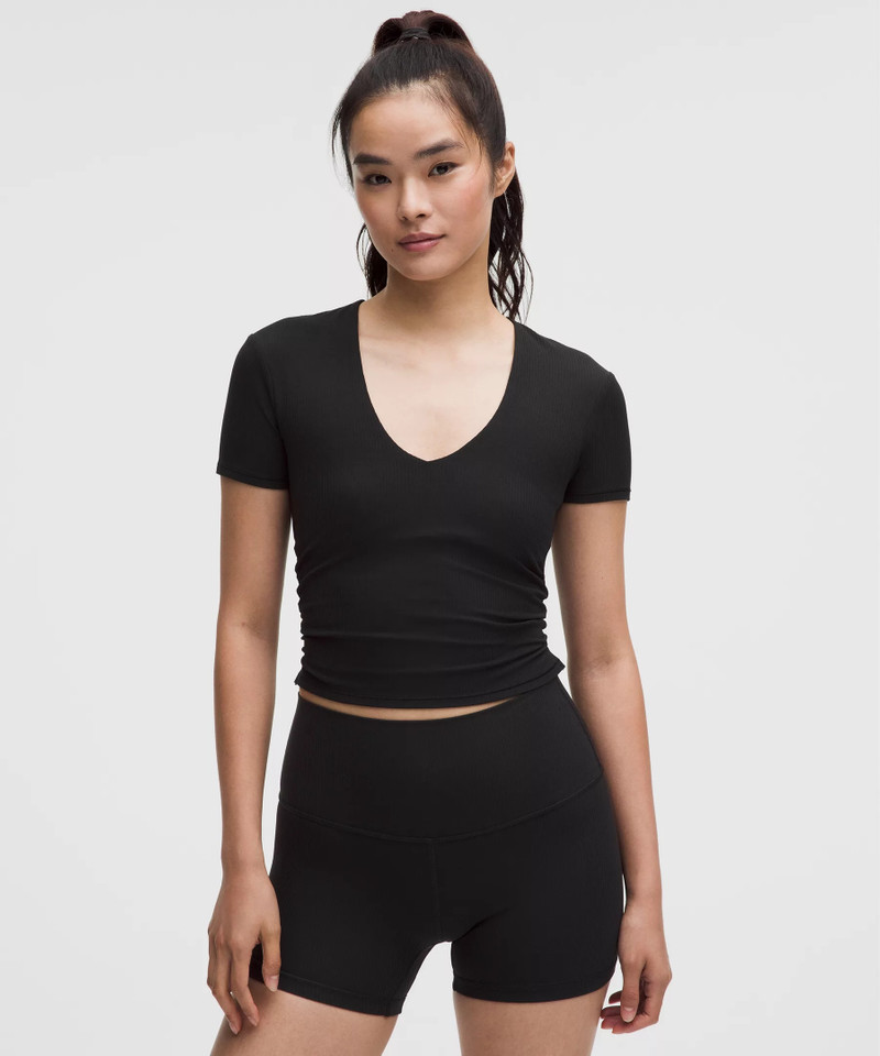 All It Takes Ribbed Nulu V-Neck T-Shirt *B–D Cups 1