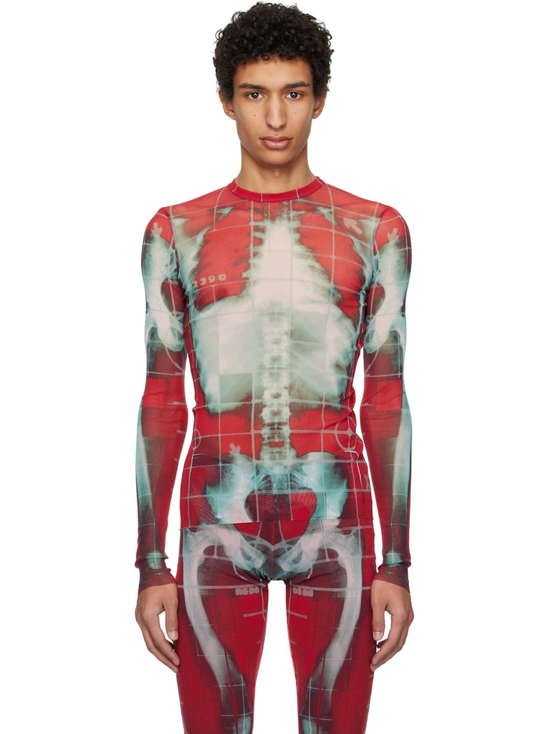 SSENSE Exclusive Red & Blue 'The Squeletor' Top 1