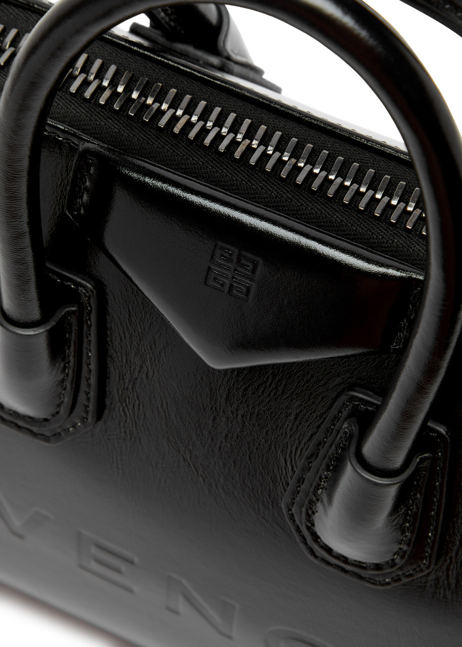 Antigona mini leather top handle bag - 3