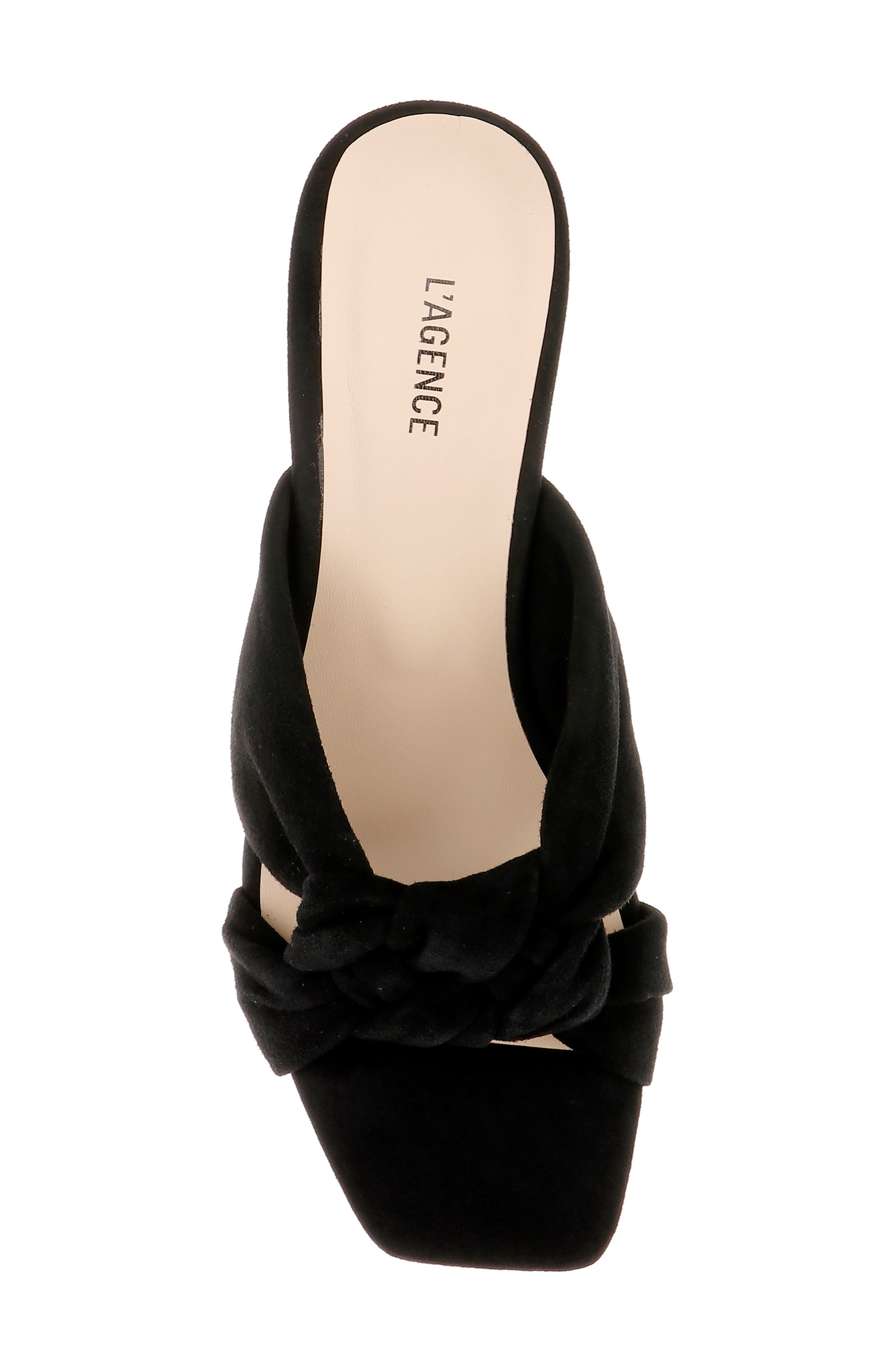 L'AGENCE Leonie Slide Sandal in Black Suede at Nordstrom - 5