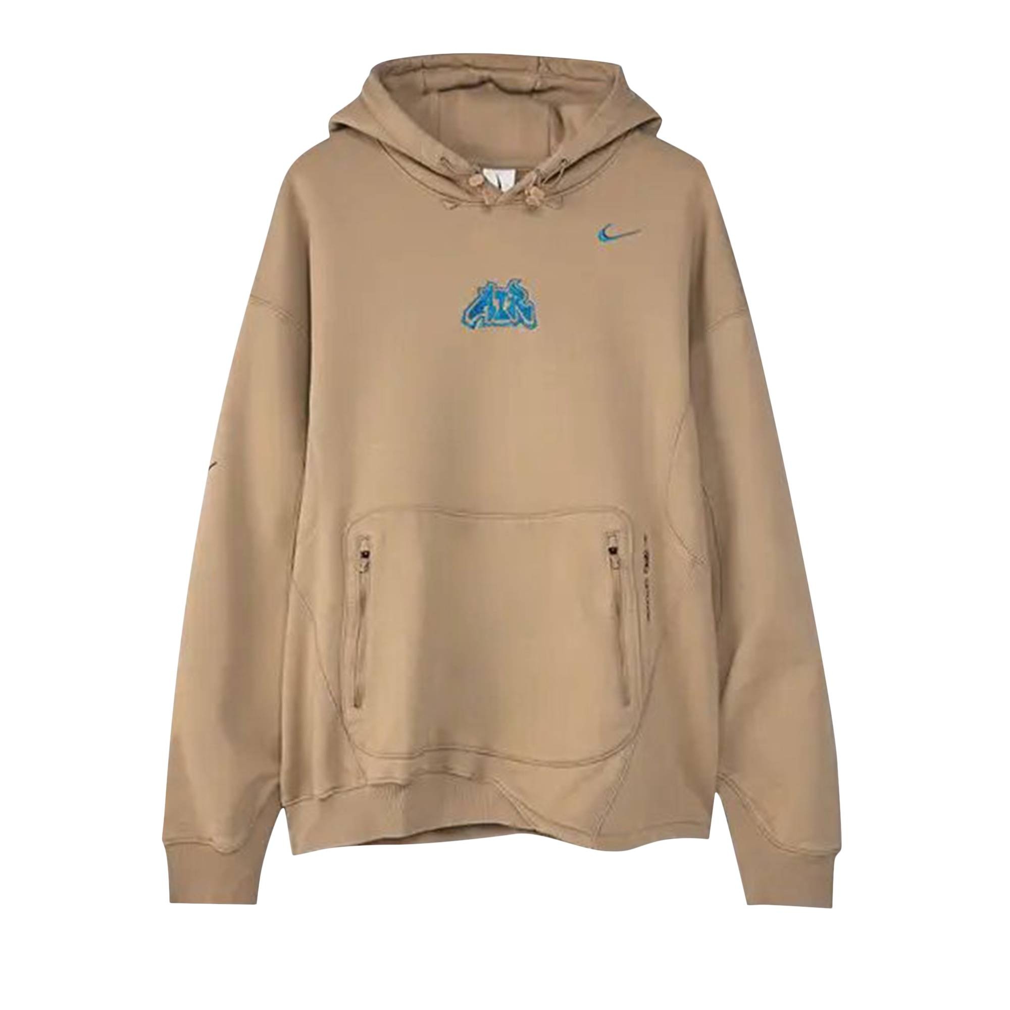 Nike x Off-White Fleece Hoodie 'Khaki' - 1