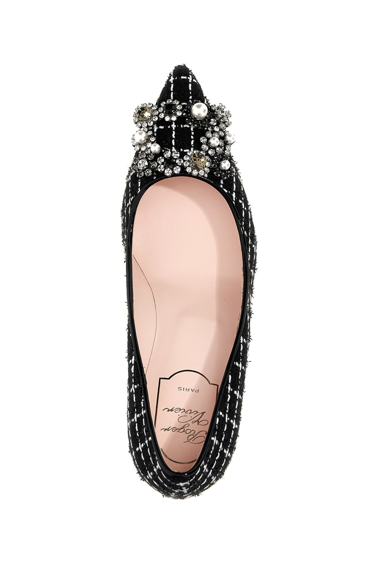 'Flower Strass Pearl' pumps - 4