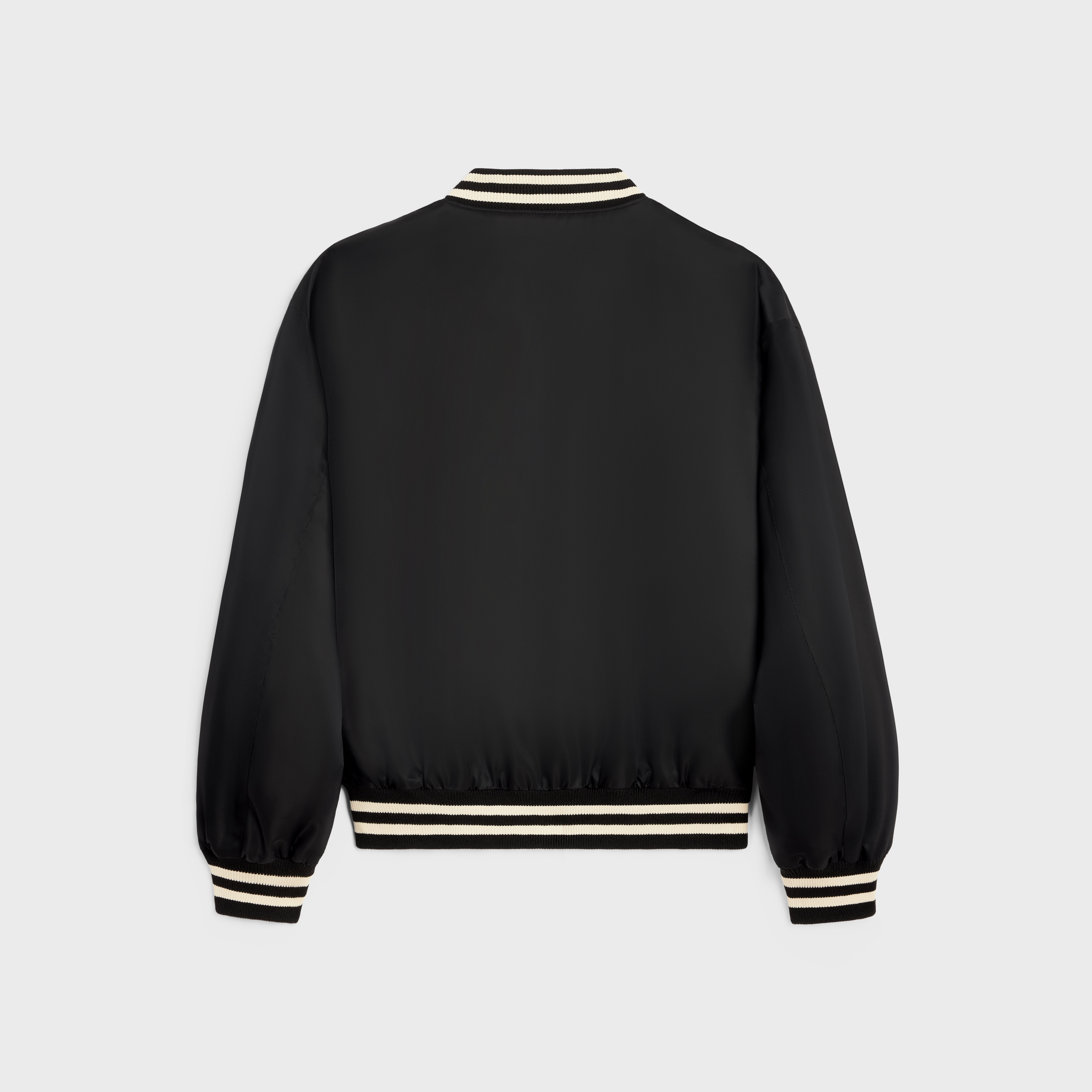loose celine teddy jacket in nylon - 2