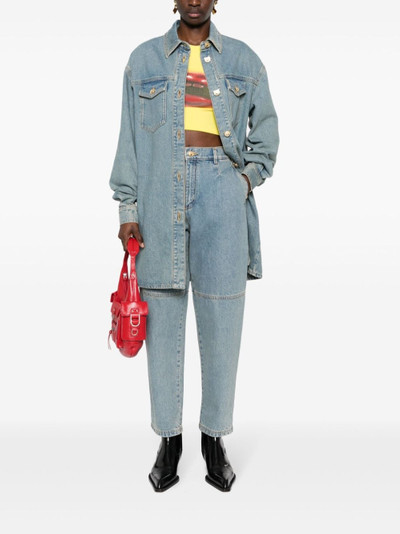 Moschino high-rise tapered-leg jeans outlook
