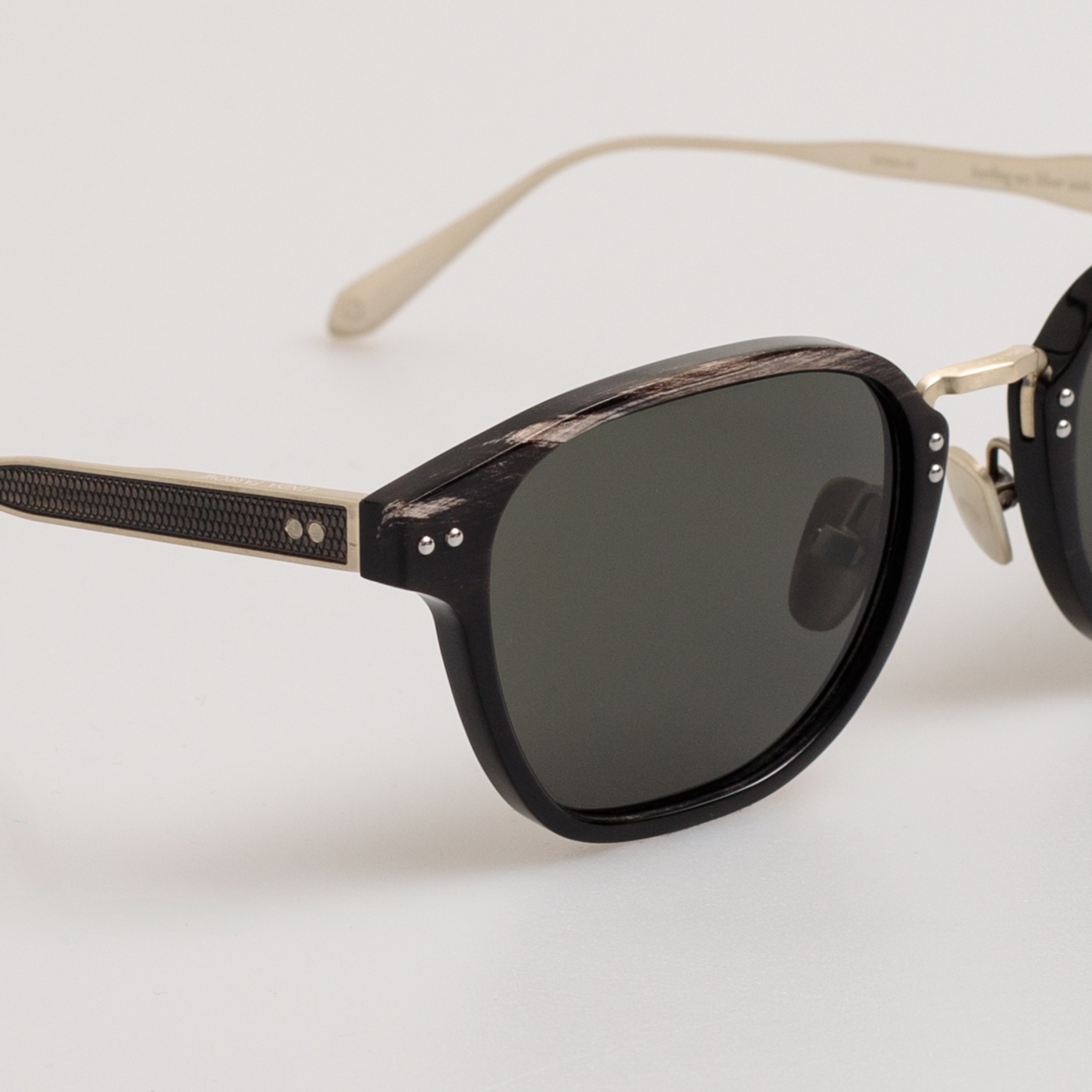 Jeffrey Sunglasses in Buffalo Horn and 925 Sterling Silver - 3