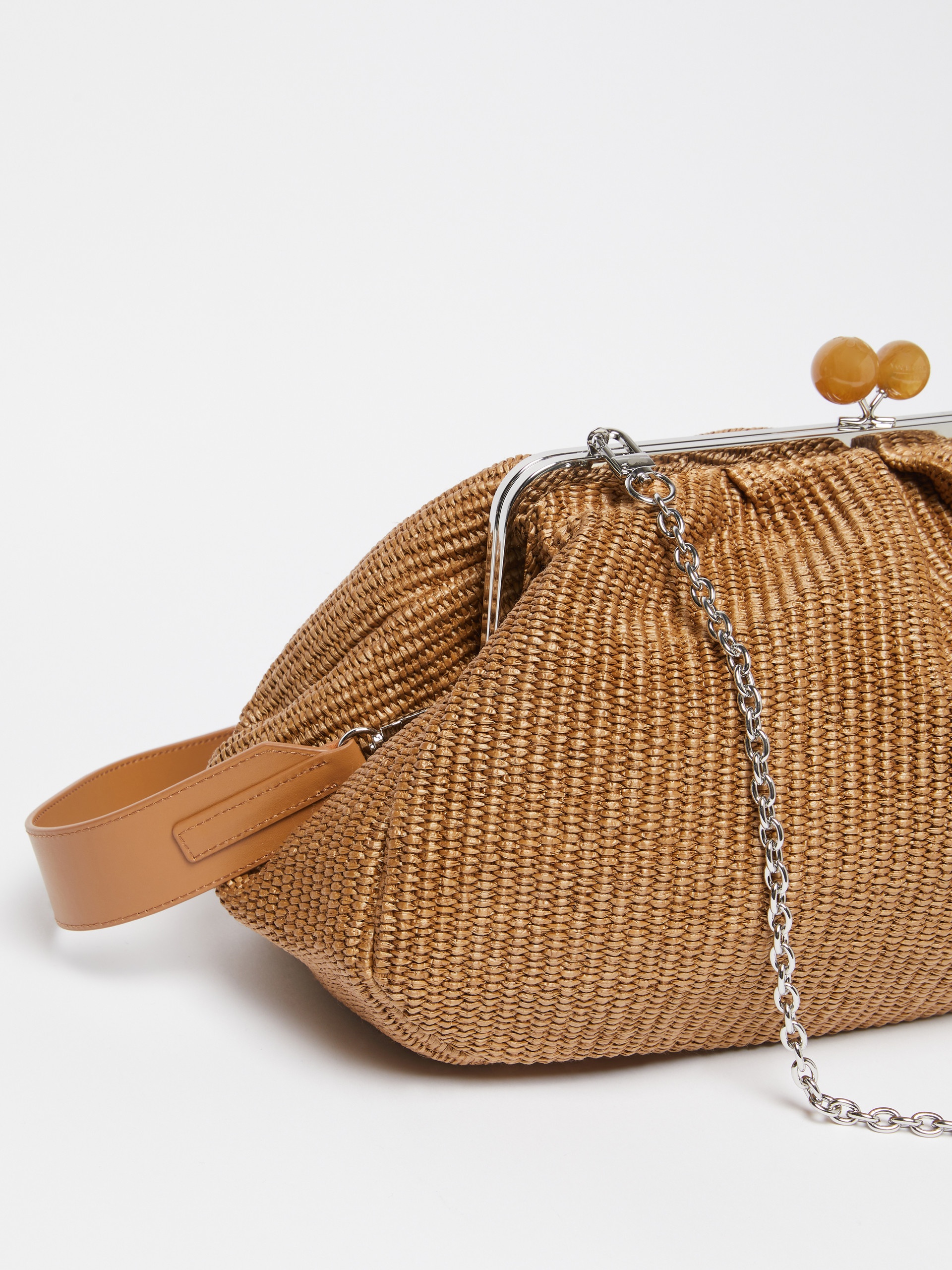 NABARRO Large raffia-effect Pasticcino bag - 4