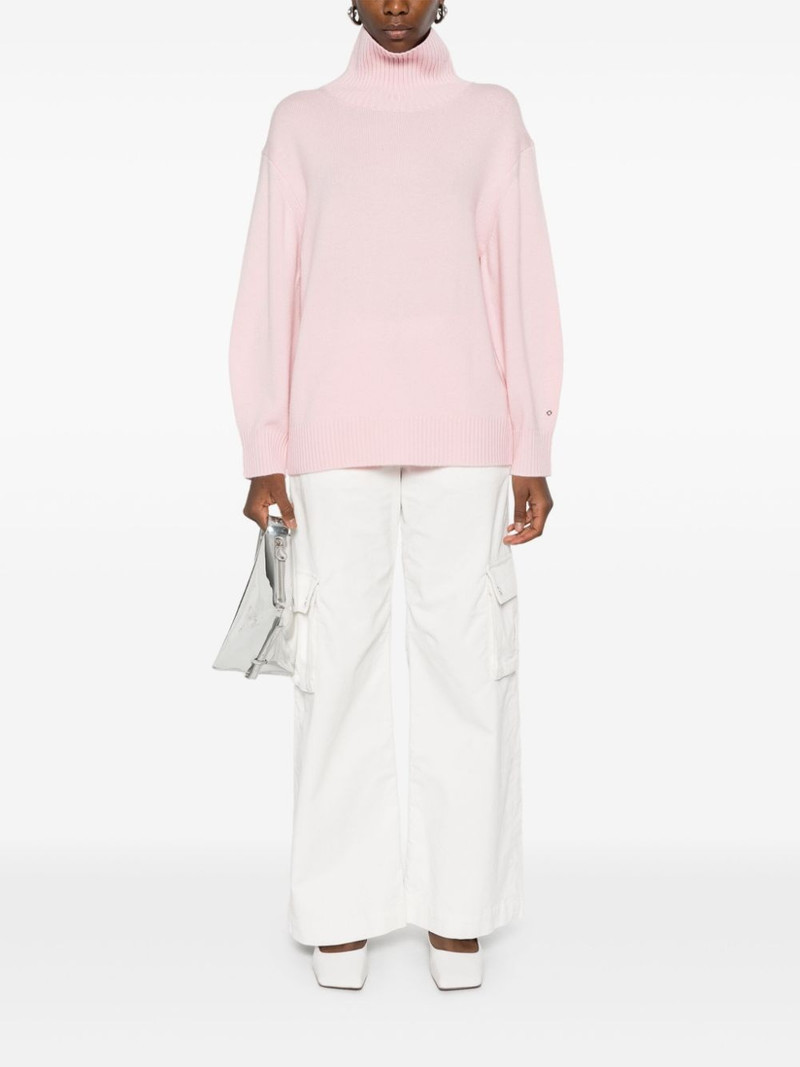 maje roll-neck wool-cashmere jumper outlook