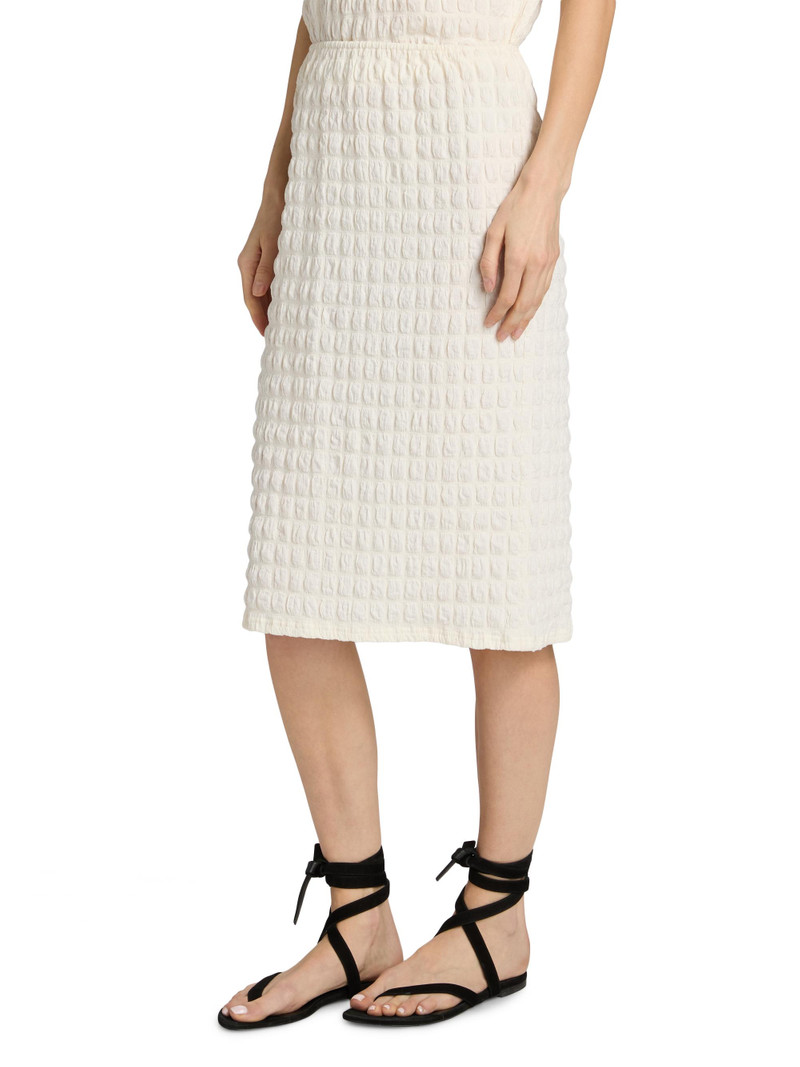 Women's Lori Textured Pencil Skirt - Off White 4