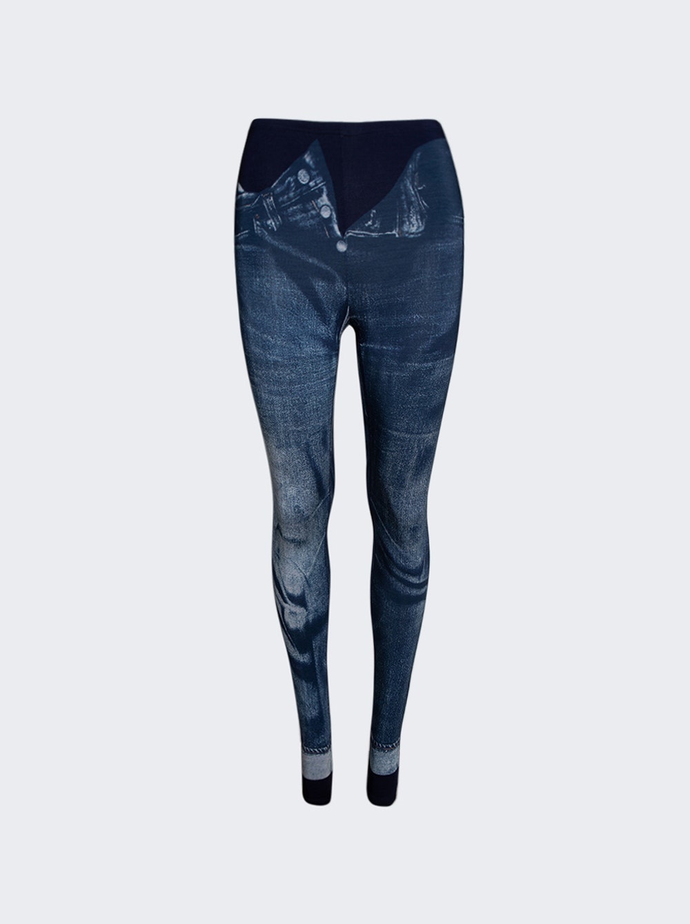 Trompe L'oeil Legging Navy Blue - 1