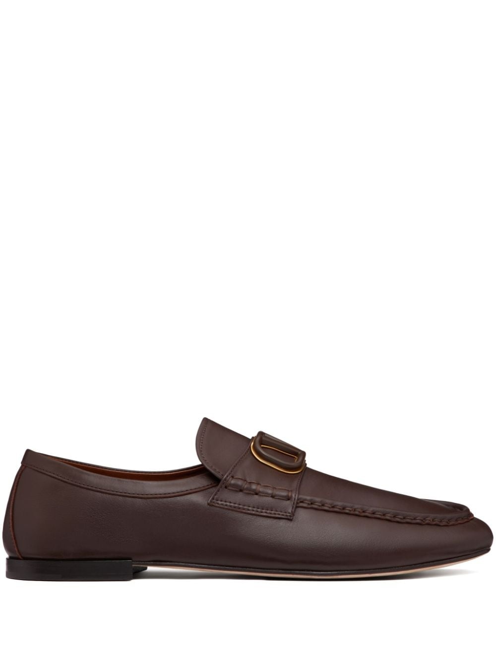 VLogo Signature leather loafers - 1