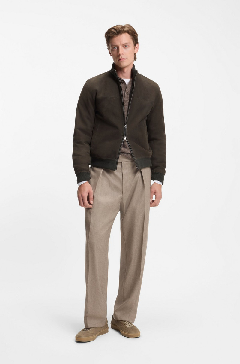 BOSS BECKHAM X BOSS LEATHER TRAINERS WITH RUBBER SOLE outlook