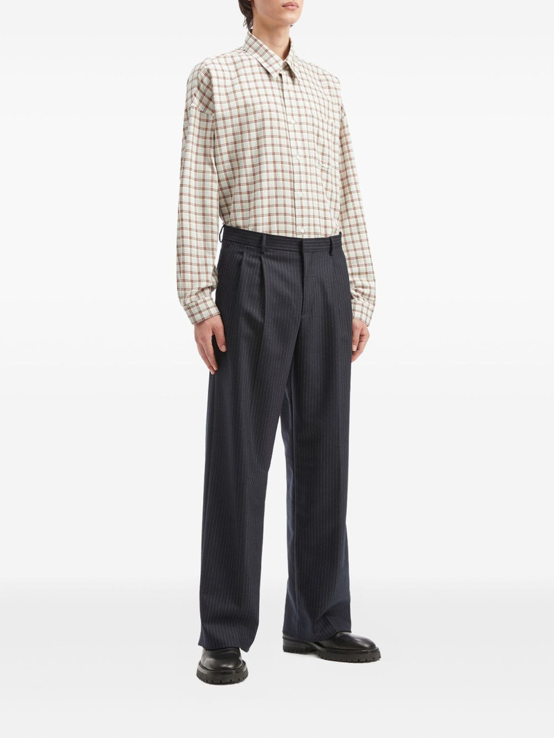 SUNFLOWER check-print pocket shirt outlook