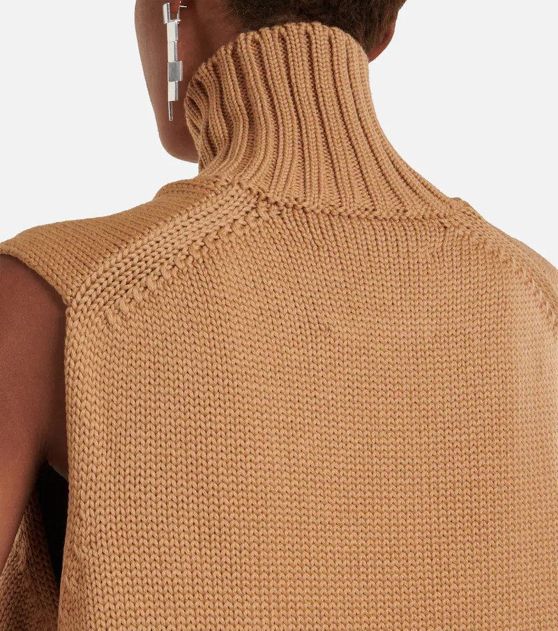 Turtleneck wool sweater vest 6