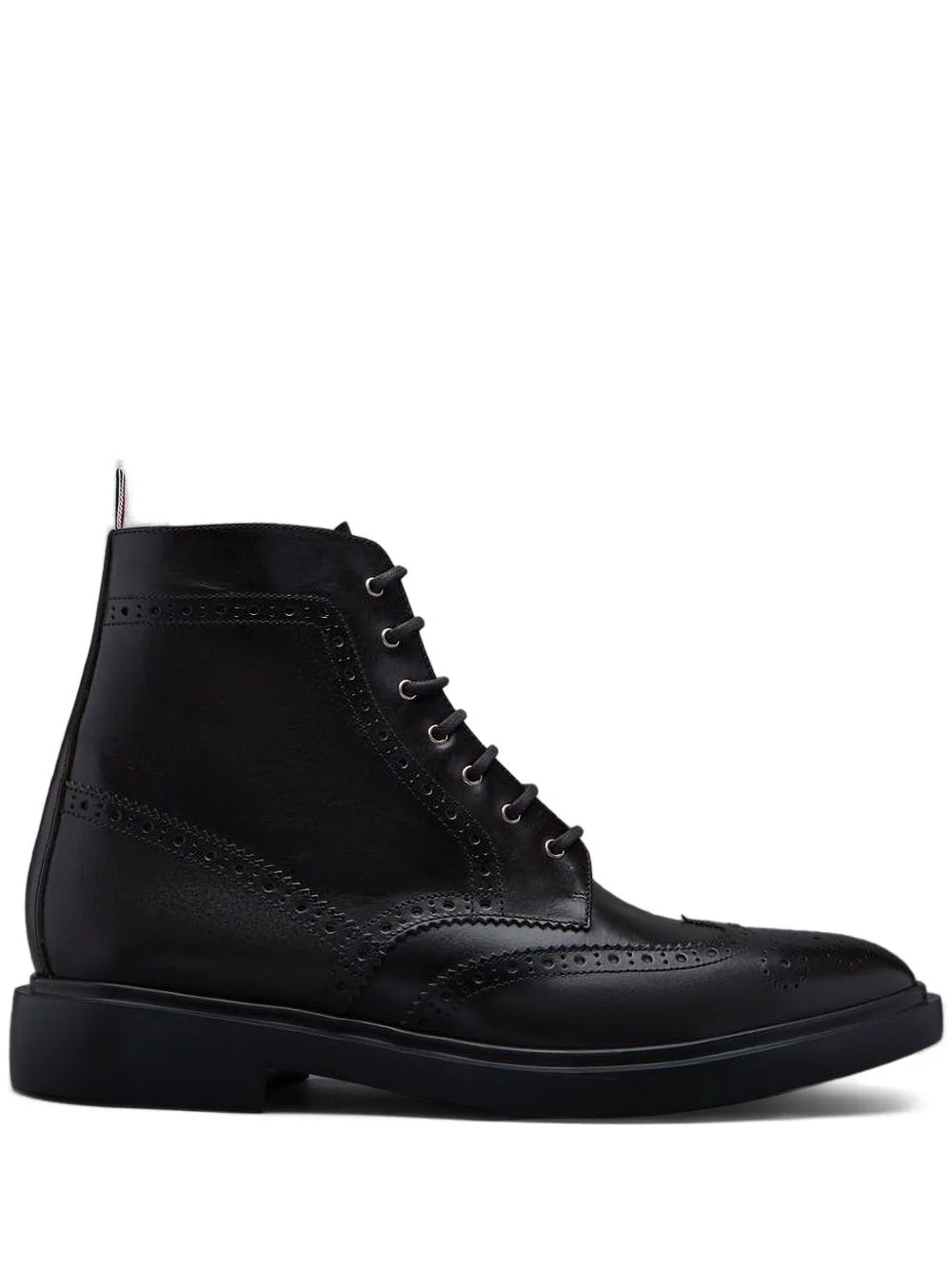 leather wingtip boots - 1