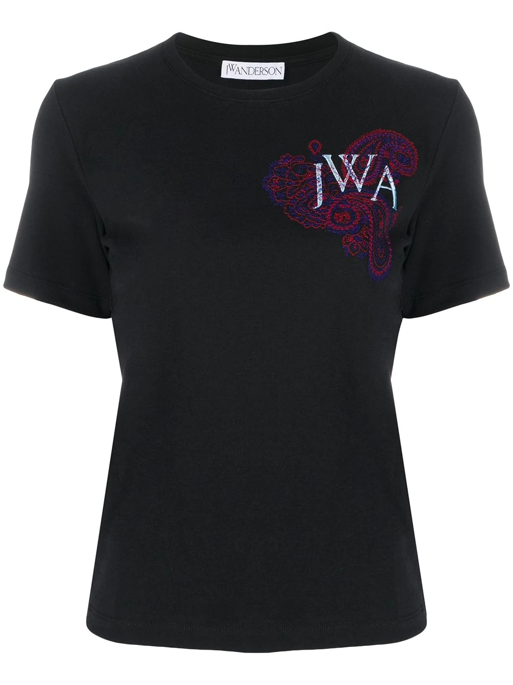 embroidered logo T-shirt - 1