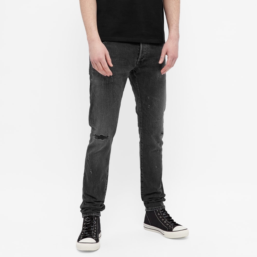 Balmain Selvedge Repaired Slim Jean - 6