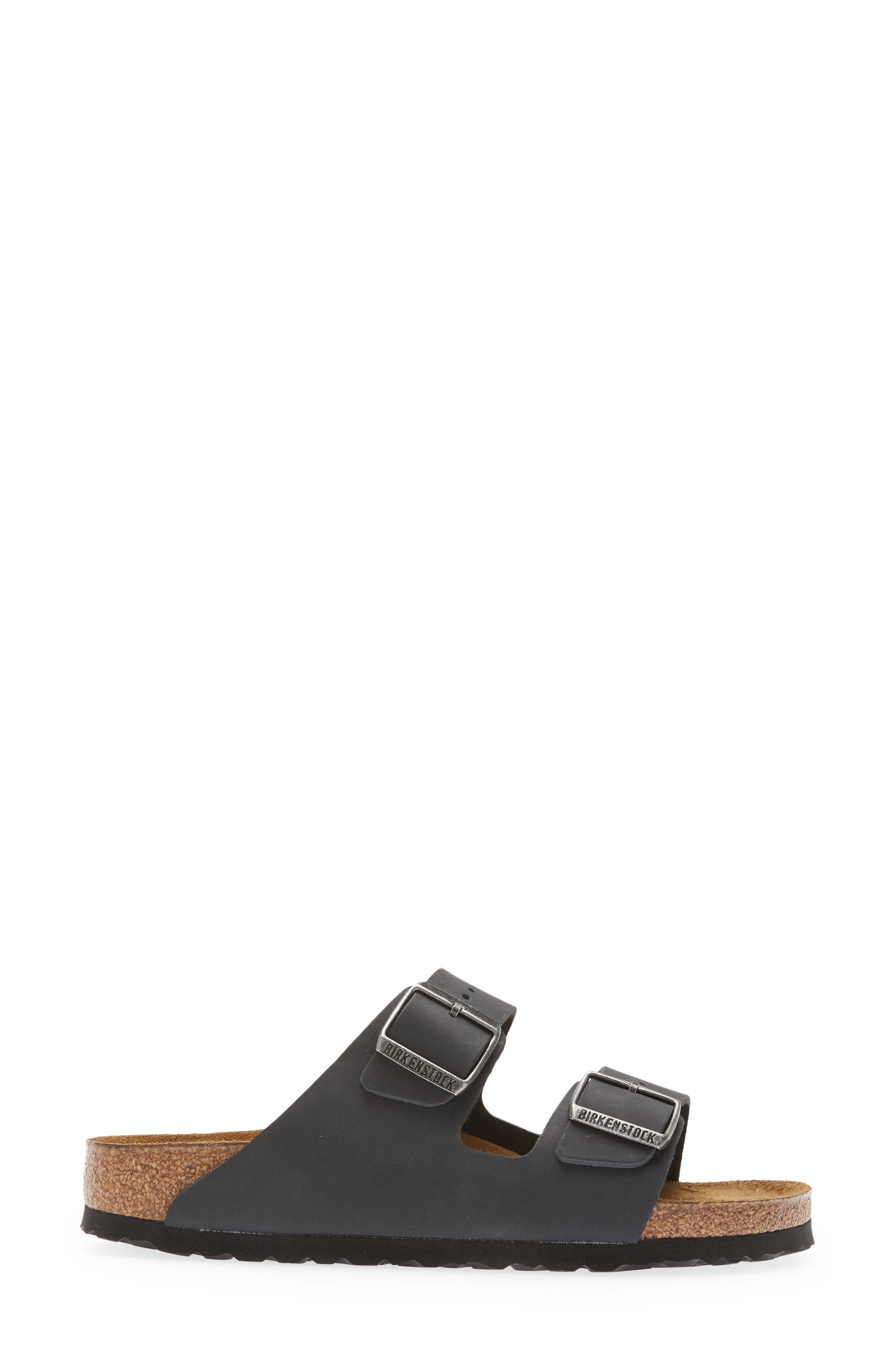 Birkenstock Arizona Soft Footbed Slide Sandal in Black/Black at Nordstrom - 3