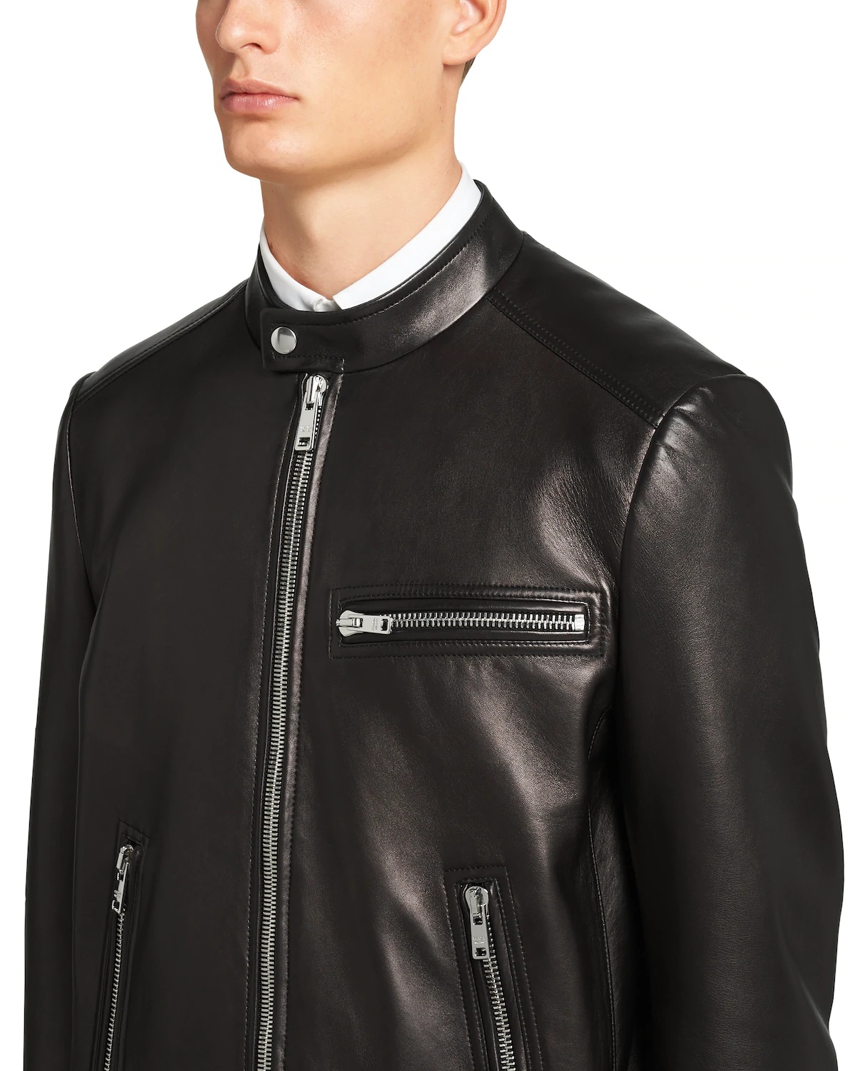 Plongé nappa leather biker jacket - 5