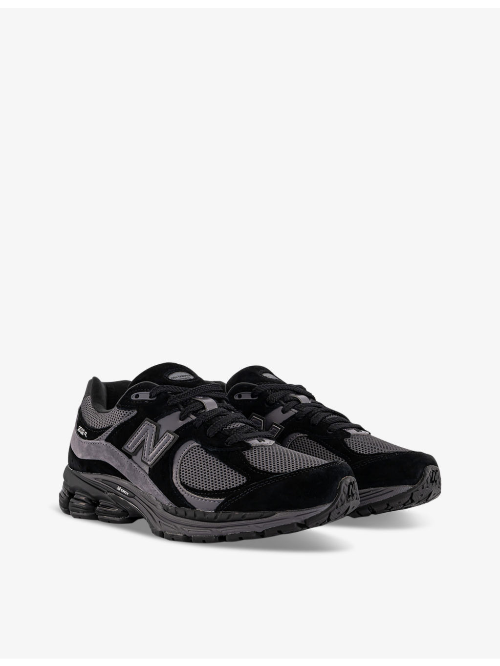 2002 suede and mesh low-top trainers - 3