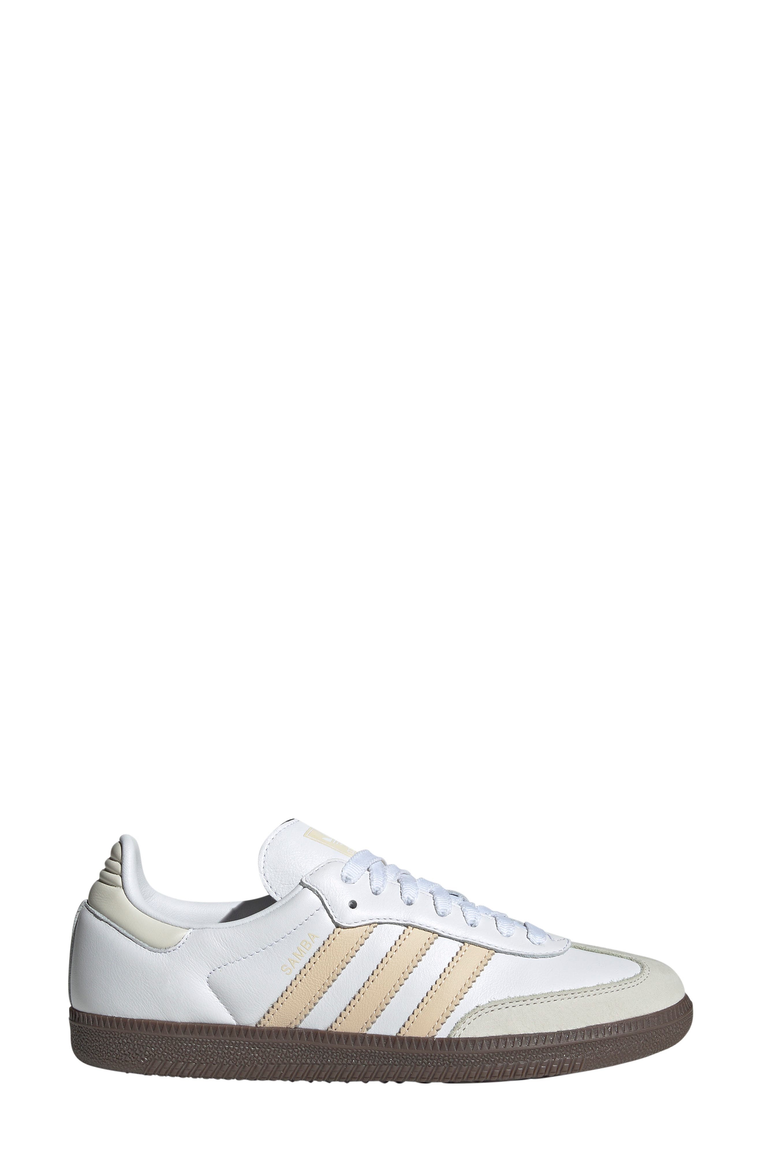 adidas Samba OG Sneaker in White/Sand Strata/Off White at Nordstrom - 3