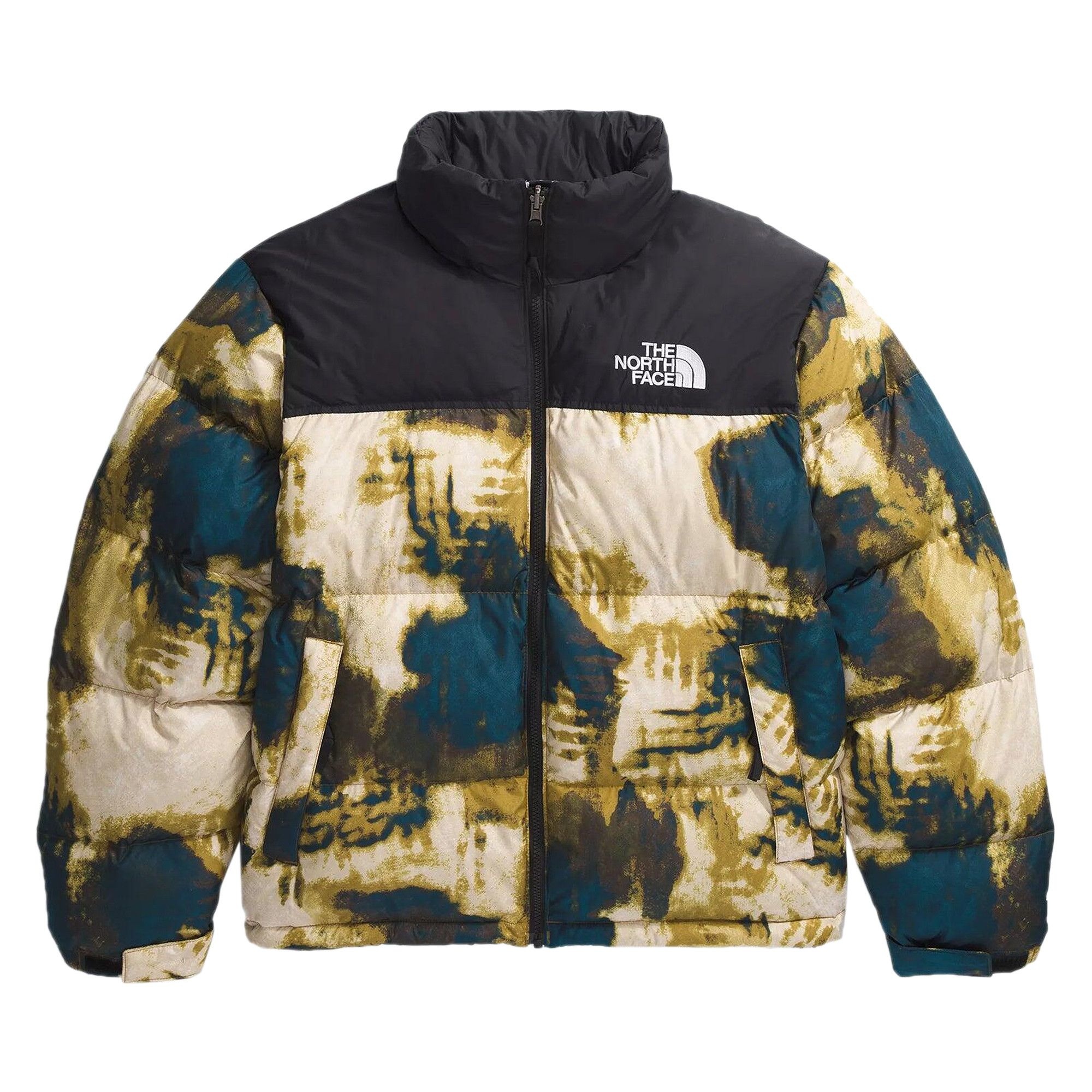 The North Face 1996 Retro Nuptse Jacket 'Midnight Petrol/TNF Bleach Dye Print' - 1