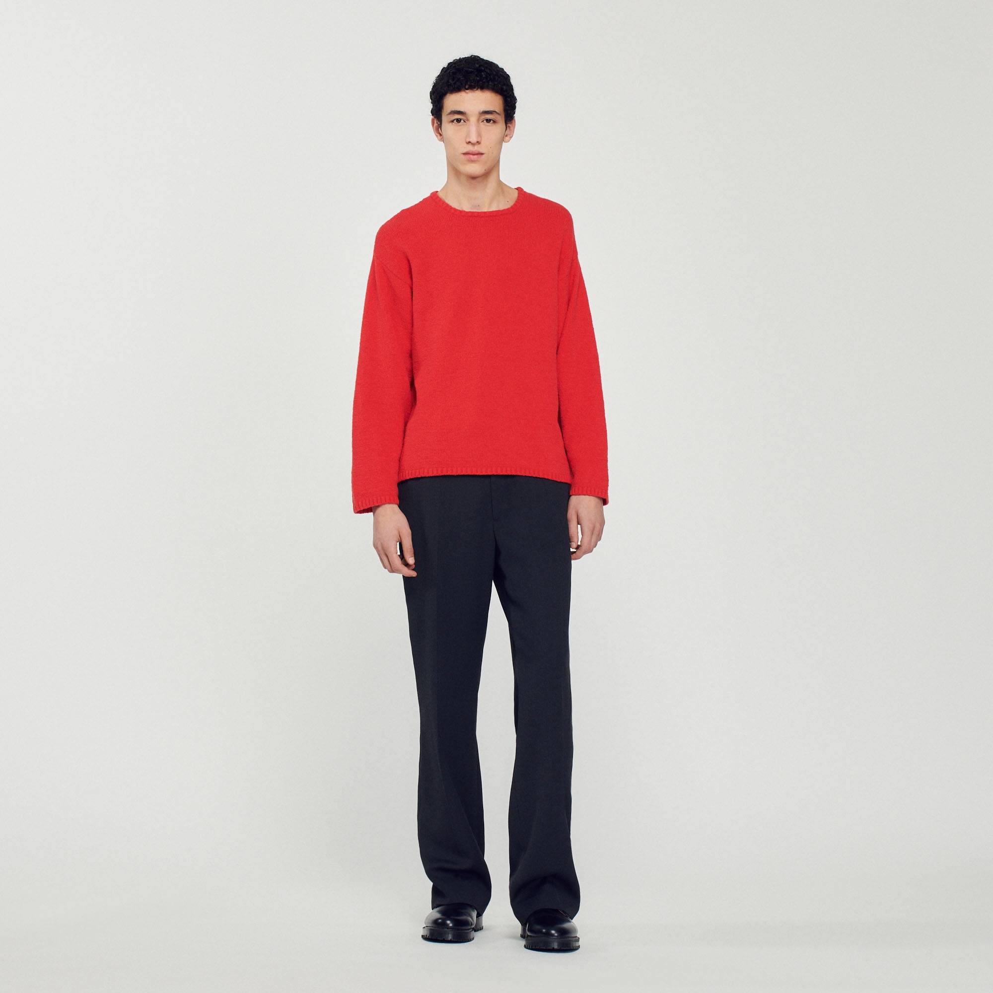 Bouclé knit sweater - 3