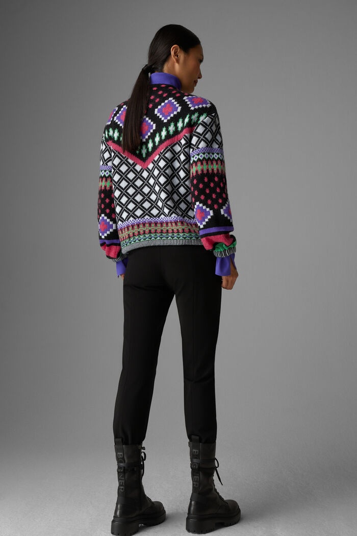 Najla Knitted pullover in Black/Pink - 3