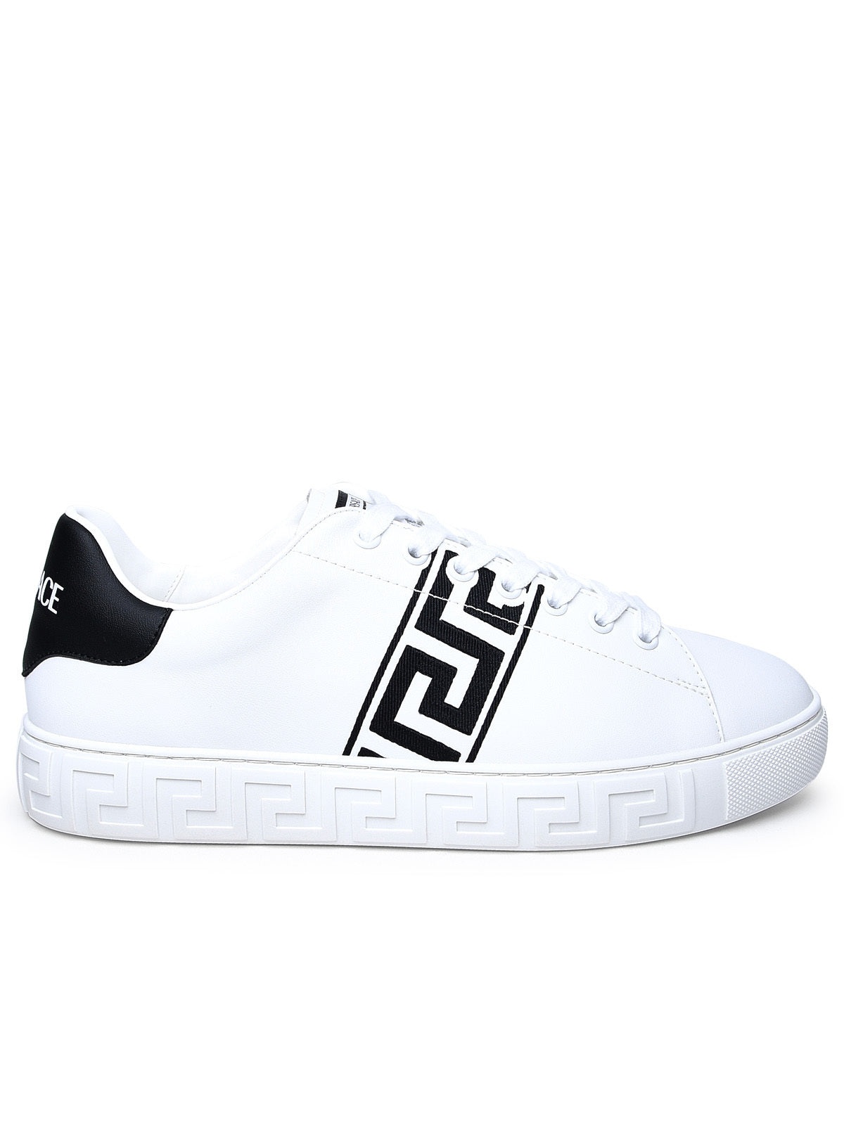 Versace Uomo White Leather Sneakers - 1