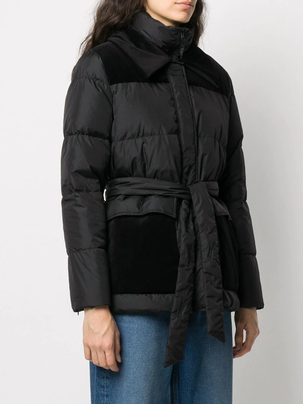 belted puffer jacket - 3