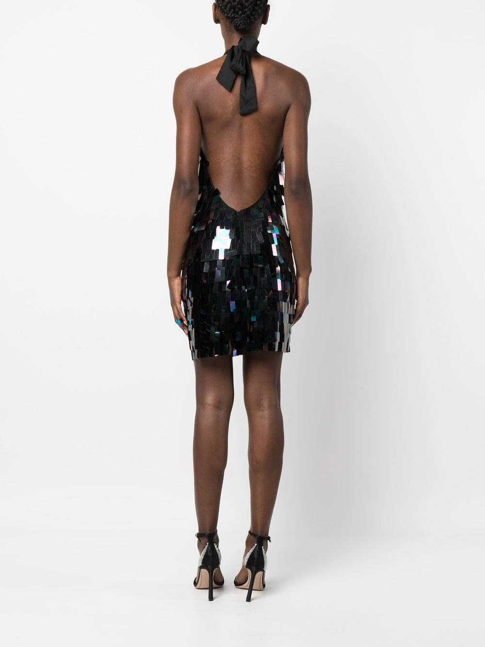 paillette-embellishment mini dress - 4