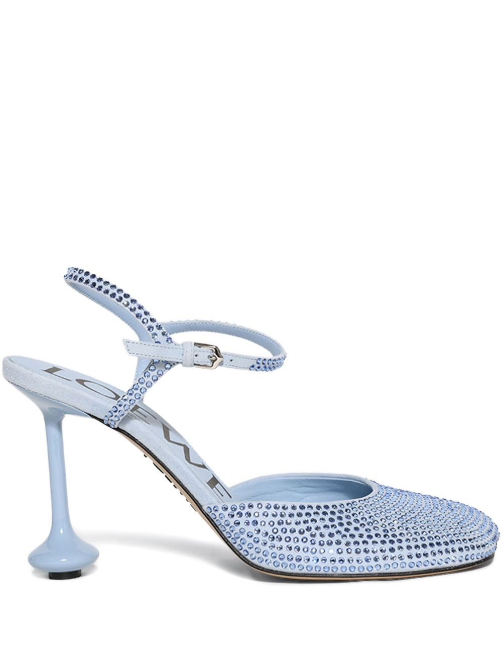 90mm Toy crystal-embellished ankle-strap pumps - 1