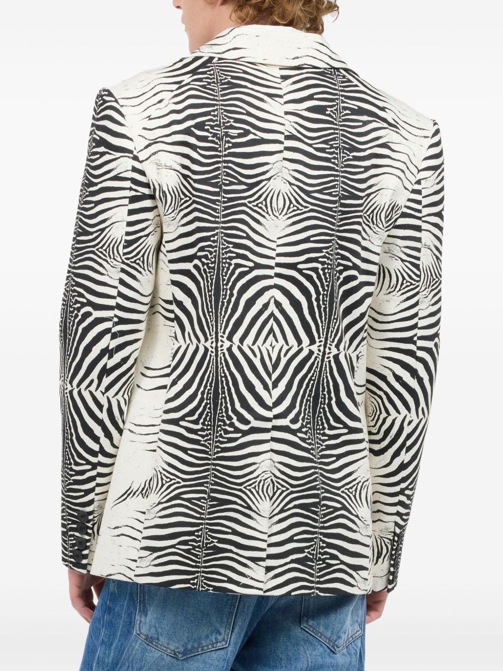 leopard-print blazer - 3
