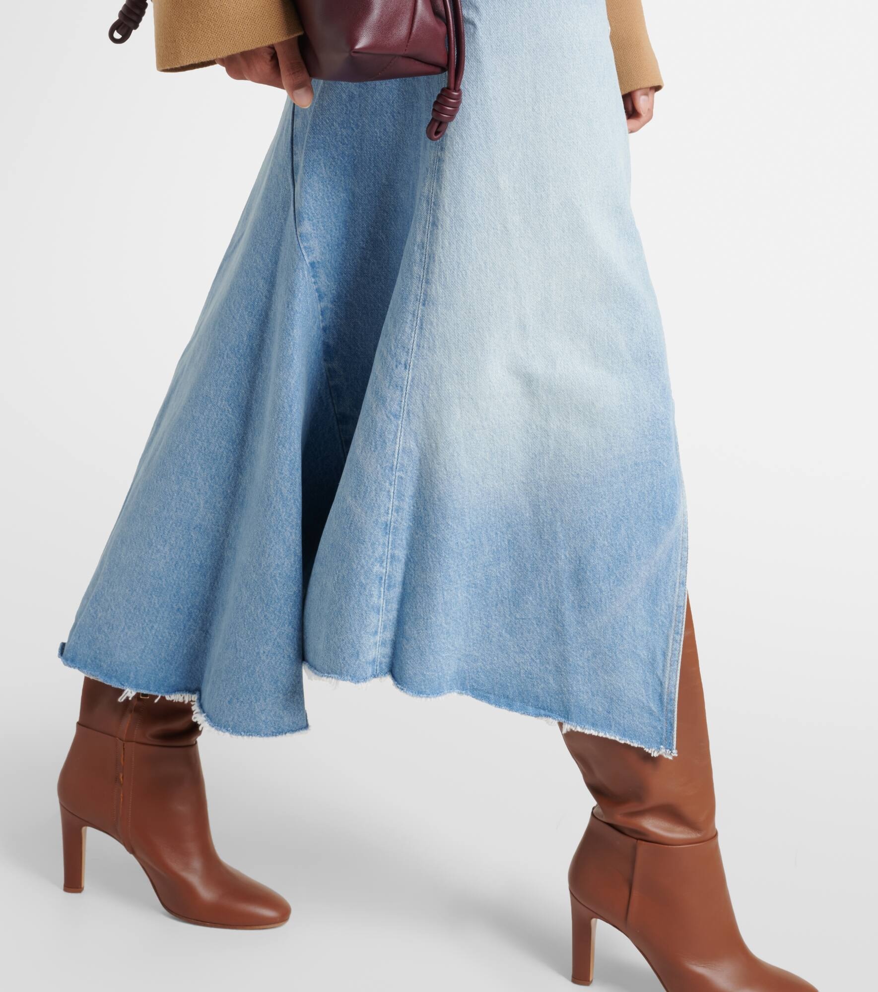 Mina Reworked denim midi skirt - 5