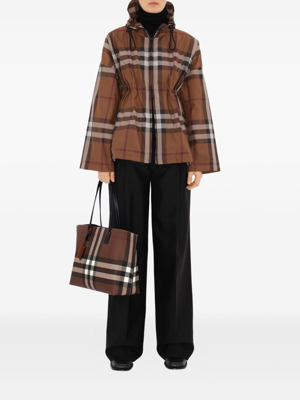 medium Check tote bag - 2
