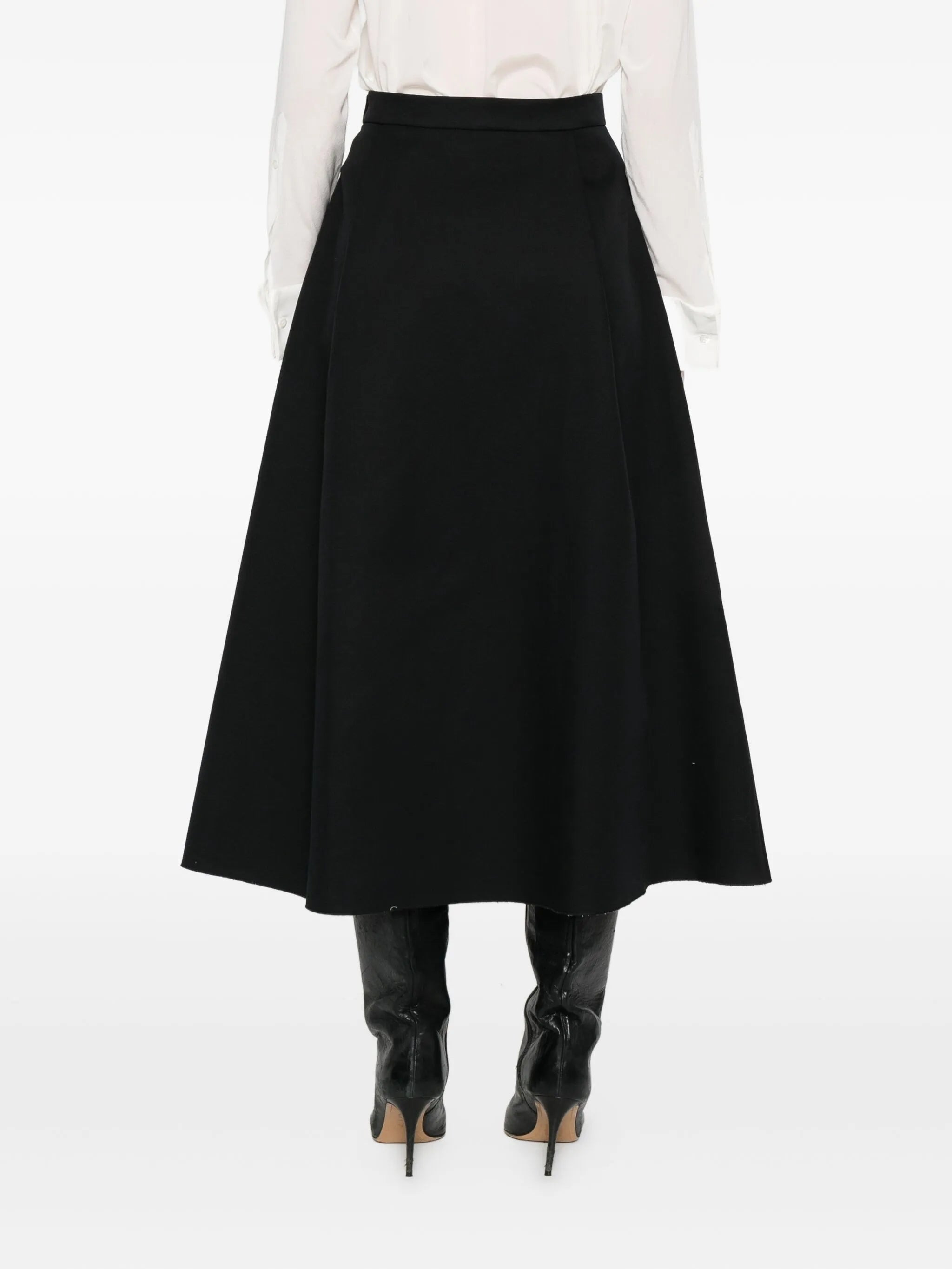 Barena Button-detail Pleated Skirt - 3