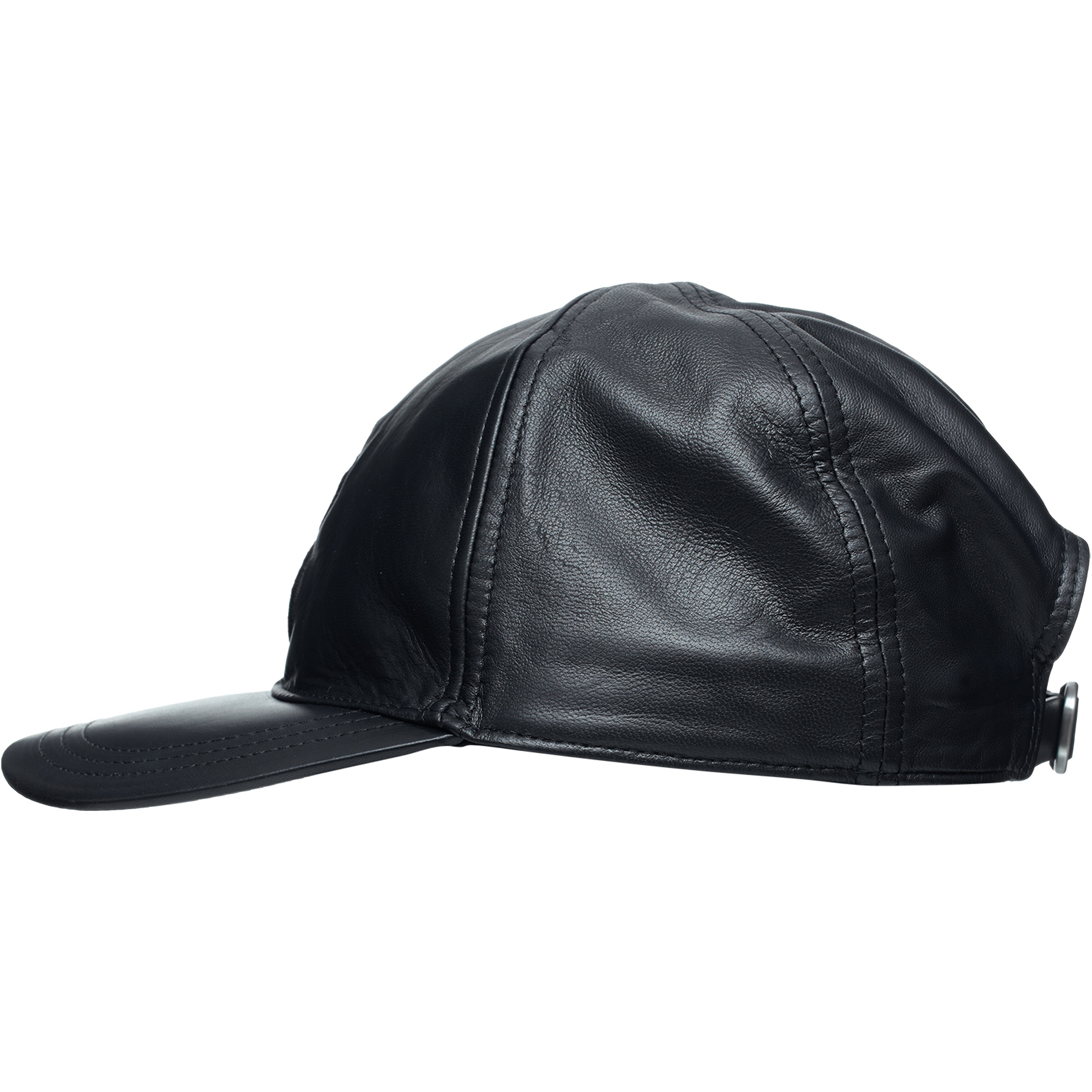 BLACK LEATHER CAP - 3